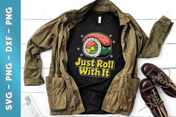 Kawaii Sushi Just Roll with It Funny SVG Review