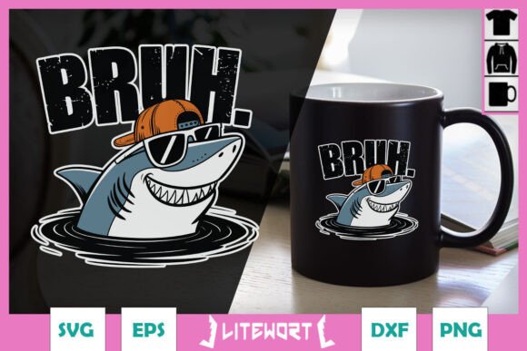 Review: Bruh Shark Summer Vacation SVG for Embroidery