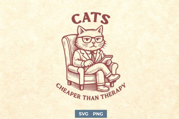 Review: Cats Cheaper Than Therapy SVG for Embroidery