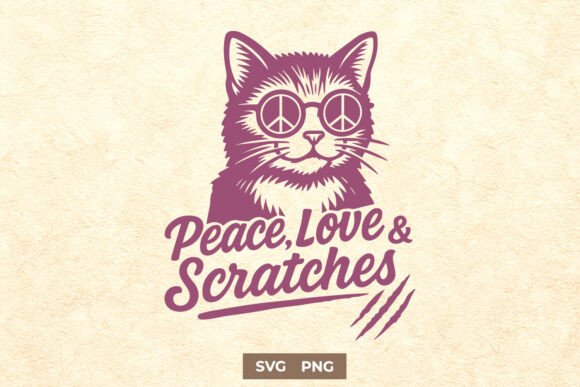 Reviewing Peace Love and Scratches Funny SVG PNG