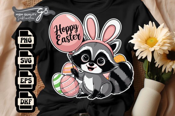Reviewing the Cute Easter Raccoon Hoppy Funny SVG for Embroidery